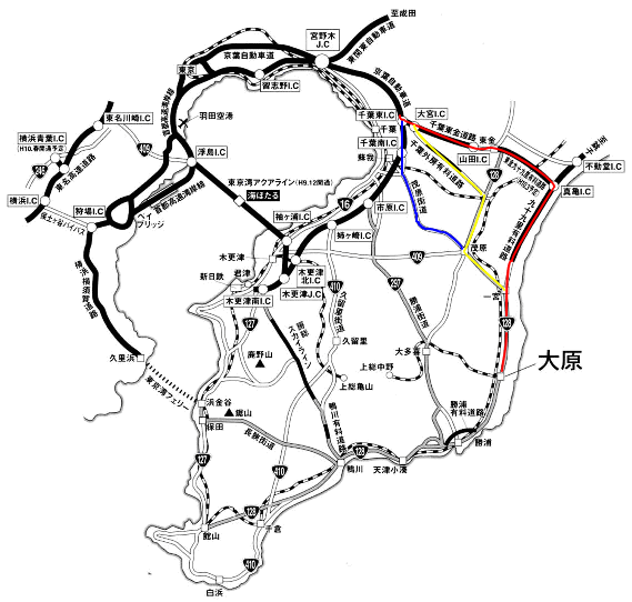 千葉県全域の地図